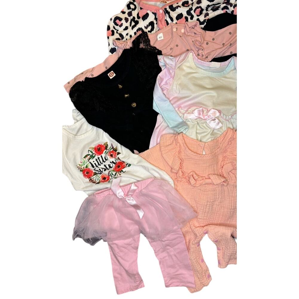 7-piece Bundle Baby Girl One Piece Romper Jumpsuits | Size 0-3 Months